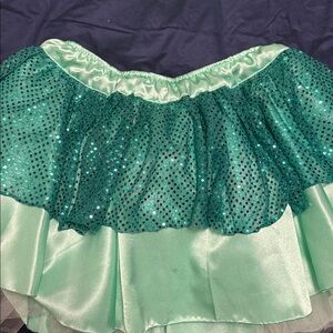 Green Sequin Layered Skirt runDisney
